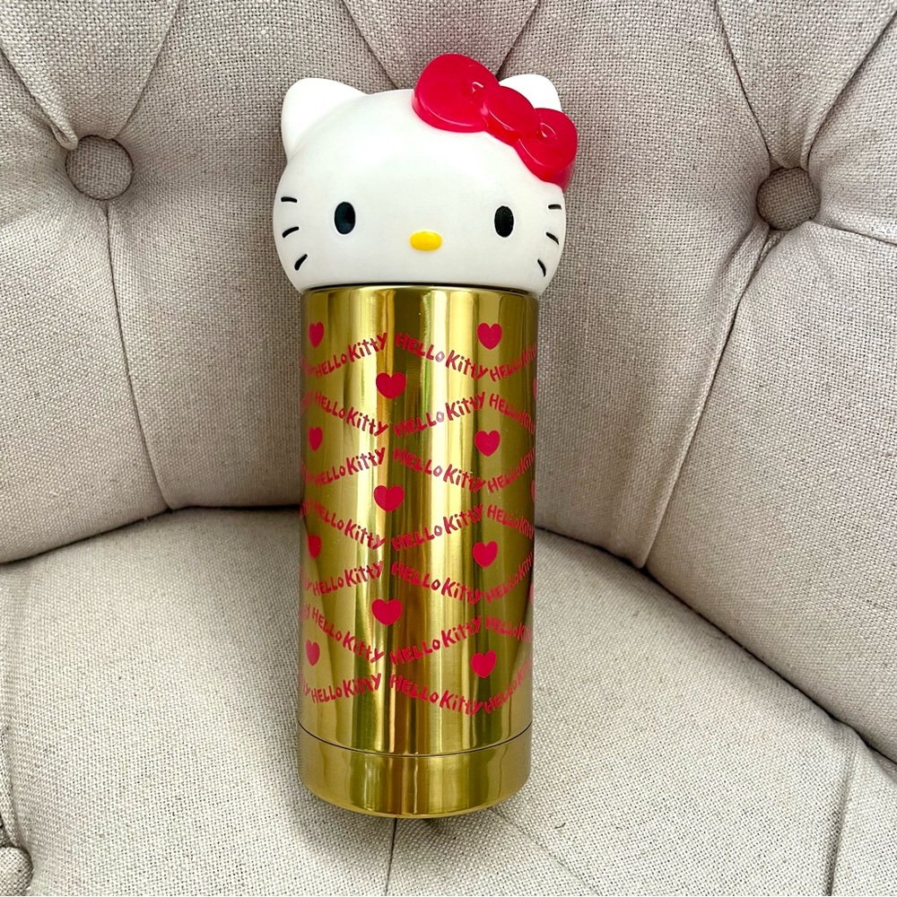 ❤️ Sanrio Hello Kitty Stainless Steel Thermos Insulated Bottle Rare Face Cut 3D